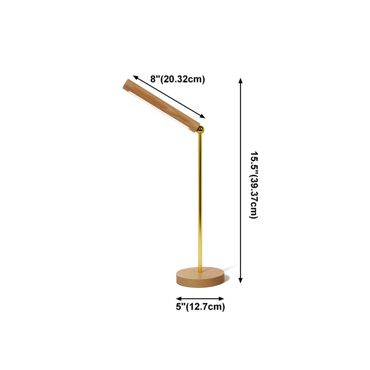 Minimalist Wooden Linear Adjustable LED Table Lamp 