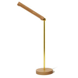 Minimalist Wooden Linear Adjustable LED Table Lamp Image - 5