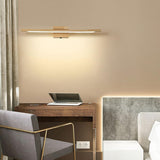 Minimalist Wooden Linear LED Bathroom Vanity Light  Image - 4