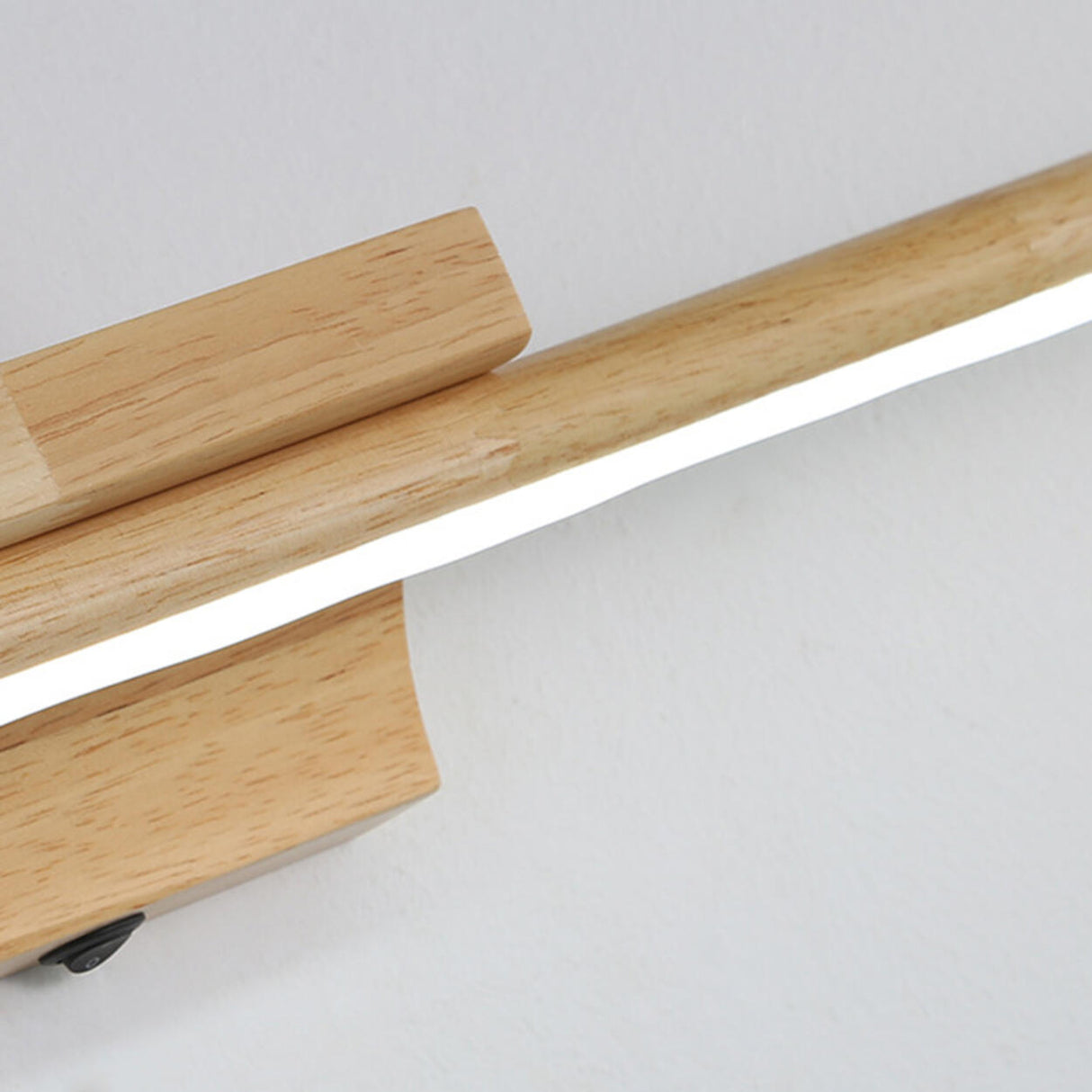 Minimalist Wooden Linear LED Bathroom Vanity Light  Image - 8