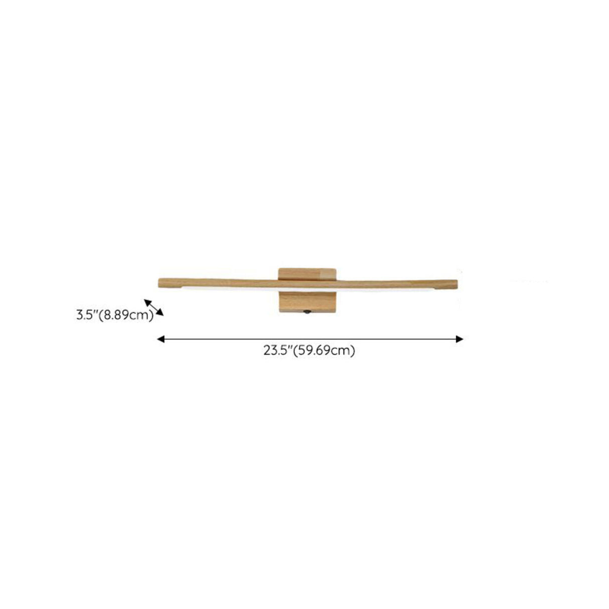 Minimalist Wooden Linear LED Bathroom Vanity Light  