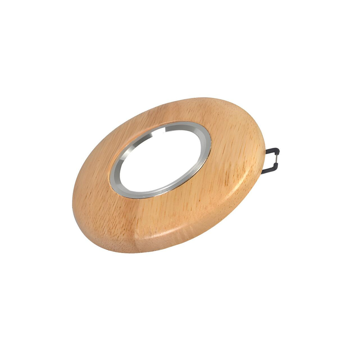 Minimalist Wooden Plate LED Flush Mount Ceiling Light Image - 4