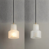 Minimalistic Alabaster White Mini Bell Globe Pendant Light Image - 11