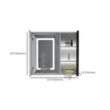 Mirrored Interior Surface Mounted Large Medicine Cabinet Image - 16