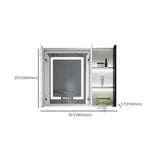 Mirrored Interior Surface Mounted Large Medicine Cabinet Image - 20