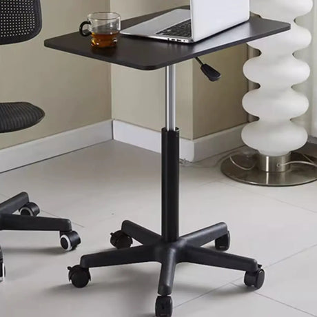 Mobile Black Adjustable Casters Small Standing Desk Image - 1