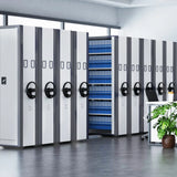 Mobile Iron Silver Lockable Archival Storage Cabinet System Image - 1