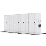 Mobile Iron Silver Lockable Archival Storage Cabinet System Image - 11