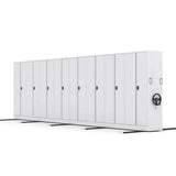 Mobile Iron Silver Lockable Archival Storage Cabinet System Image - 13