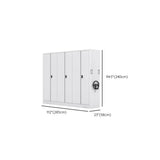 Mobile Iron Silver Lockable Archival Storage Cabinet System Image - 16