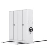 Mobile Iron Silver Lockable Archival Storage Cabinet System Image - 2