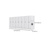 Mobile Iron Silver Lockable Archival Storage Cabinet System Image - 20