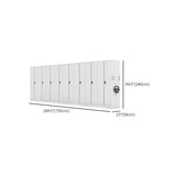 Mobile Iron Silver Lockable Archival Storage Cabinet System Image - 21