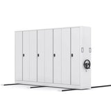 Mobile Iron Silver Lockable Archival Storage Cabinet System Image - 7