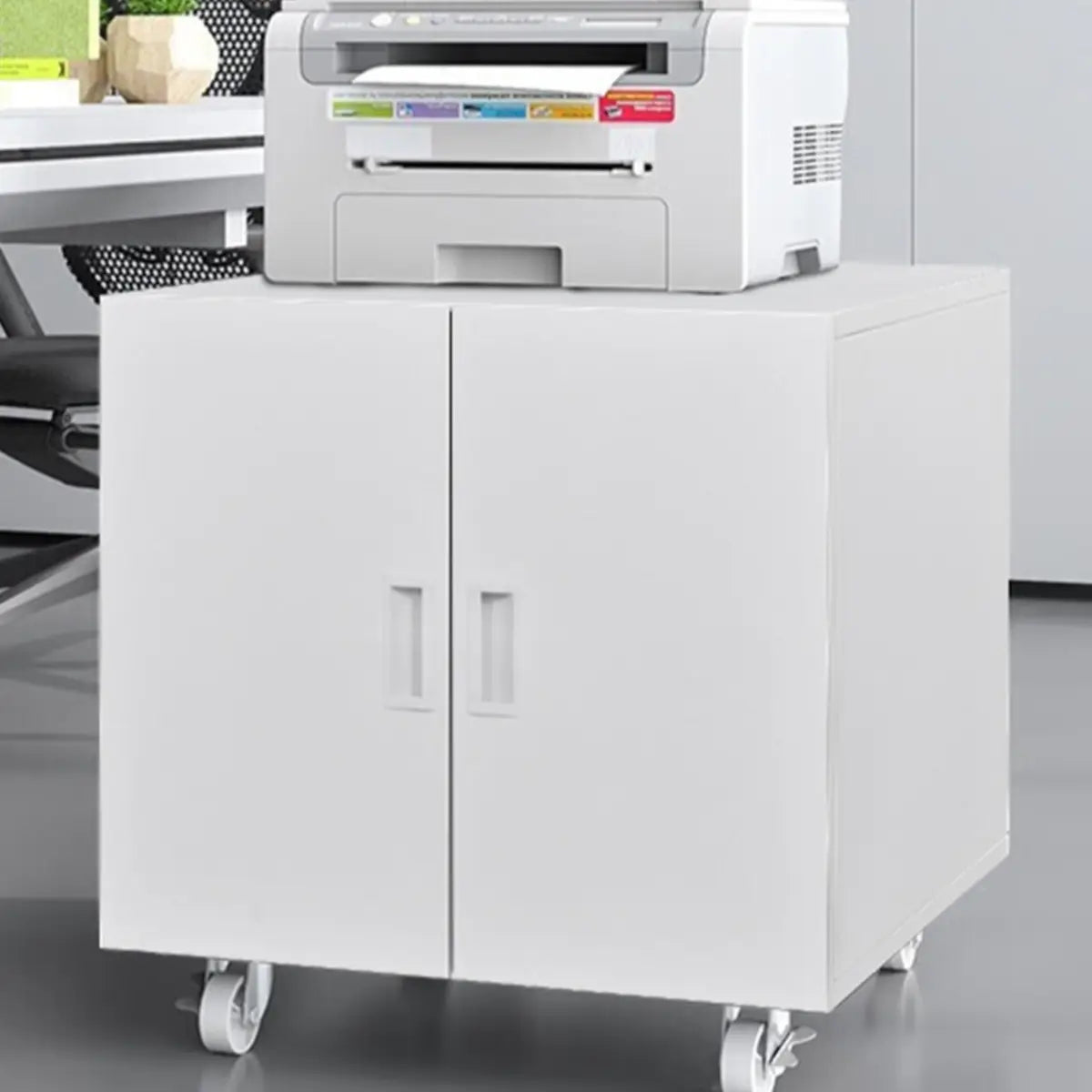 Mobile Office Storage Steel Cabinet with Adjustable Shelves Image - 1