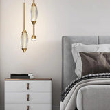 Modern 2-Light Bedroom Clear Acrylic Oval Pendant Light Image - 11