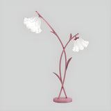 Modern 2-Light Pink Petal LED Metal Floor Lamp Image - 8