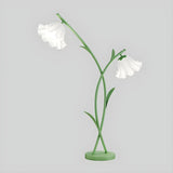 Modern 2-Light Pink Petal LED Metal Floor Lamp Image - 9