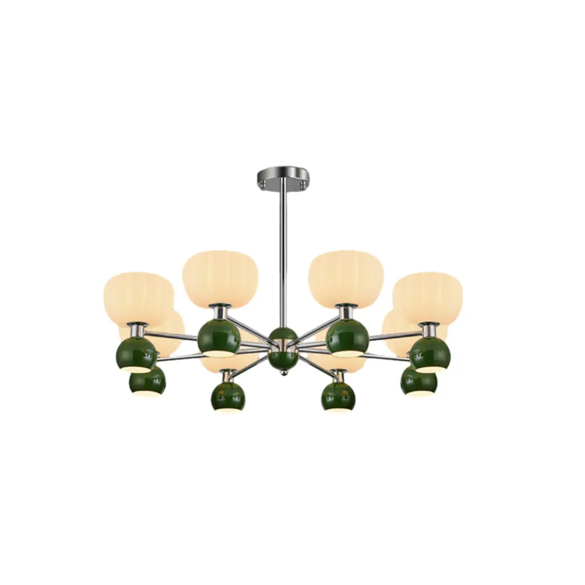 Modern 2 Tiers Drum Round Acrylic Chandelier Dining Room Image - 10