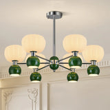 Modern 2 Tiers Drum Round Acrylic Chandelier Dining Room Image - 16