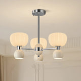 Modern 2 Tiers Drum Round Acrylic Chandelier Dining Room Image - 2