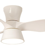 Modern 3-Blade Minimalist Ceiling Fan With LED Light Image - 11