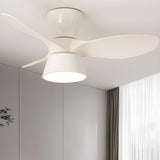 Modern 3-Blade Minimalist Ceiling Fan With LED Light Image - 3