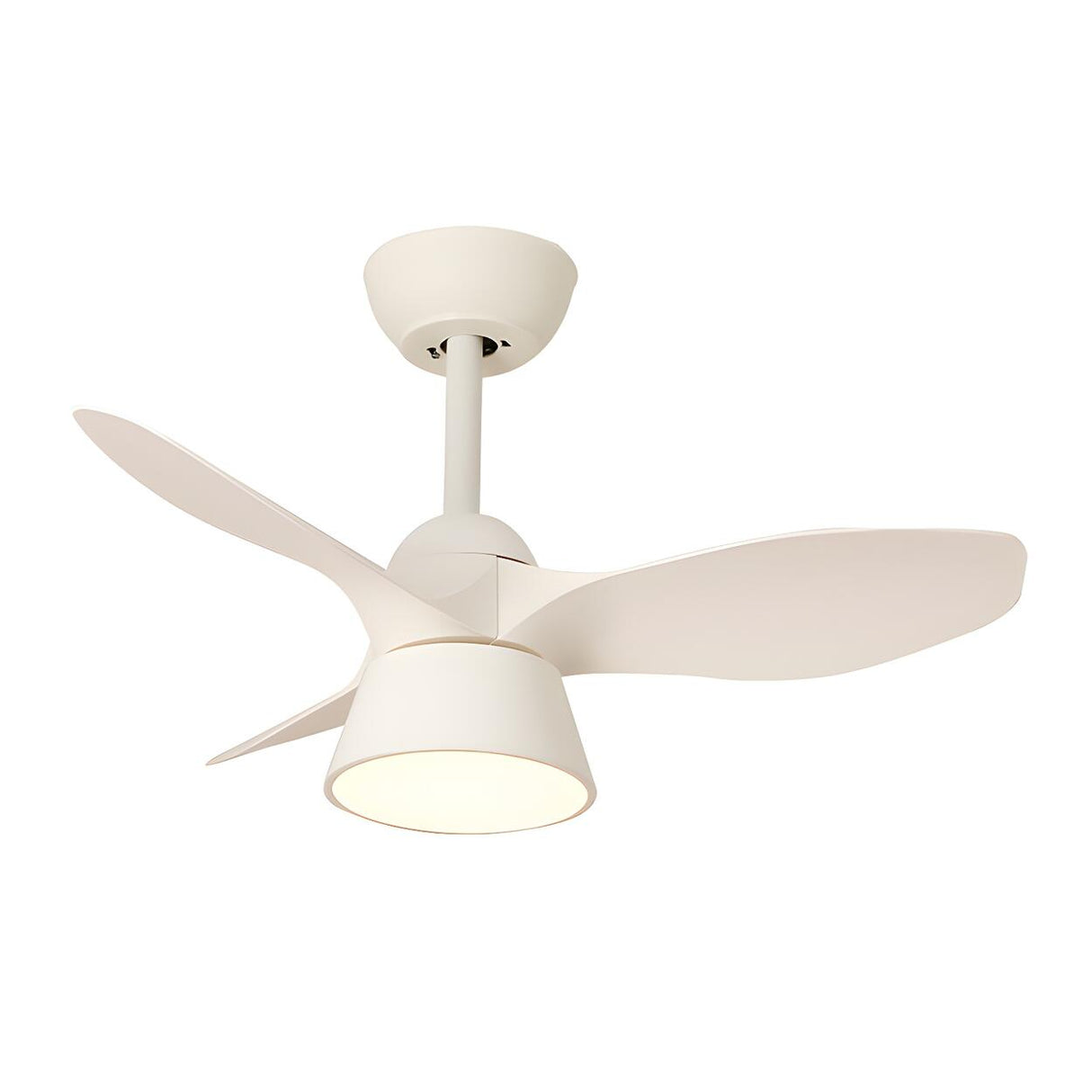 Modern 3-Blade Minimalist Ceiling Fan With LED Light Image - 6