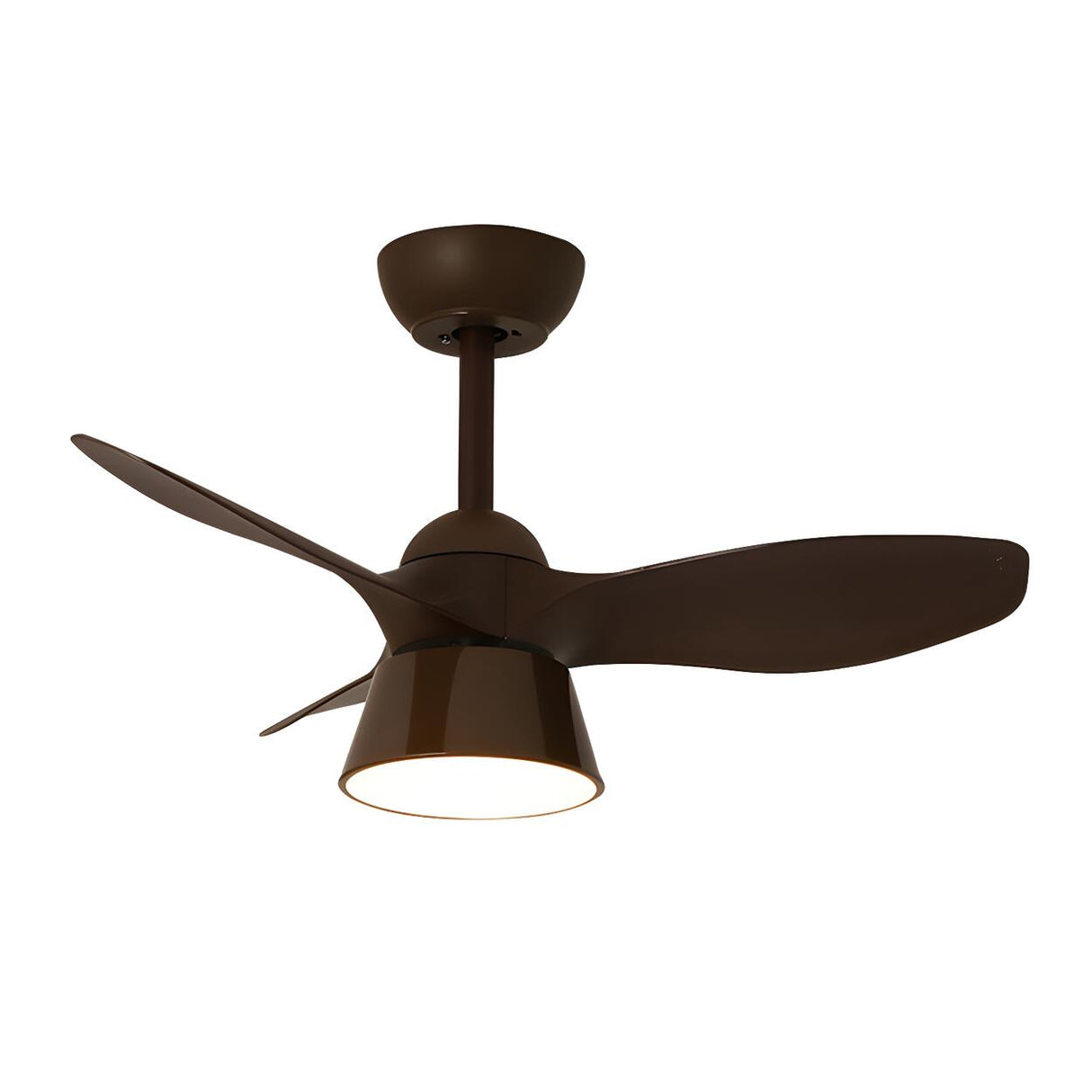 Modern 3-Blade Minimalist Ceiling Fan With LED Light Image - 7