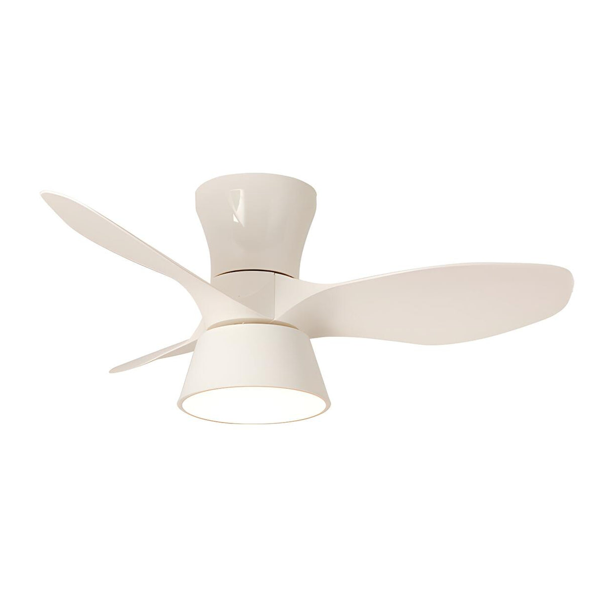 Modern 3-Blade Minimalist Ceiling Fan With LED Light Image - 9