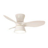 Modern 3-Blade Minimalist Ceiling Fan With LED Light Image - 9