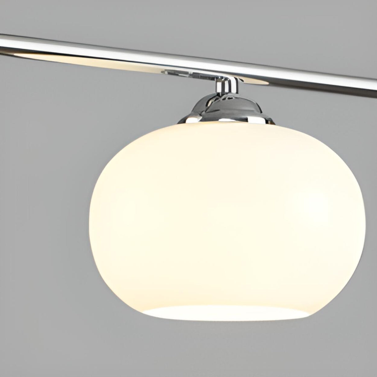 Modern 3-Globe Dining Room Island Pendant Light Image - 12