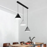 Modern 3-Light Adjustable Cone Island Hanging Light Image - 1