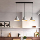 Modern 3-Light Adjustable Cone Island Hanging Light Image - 2