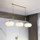 Modern 3-Light Adjustable Drum Island Pendant Light Image - 18