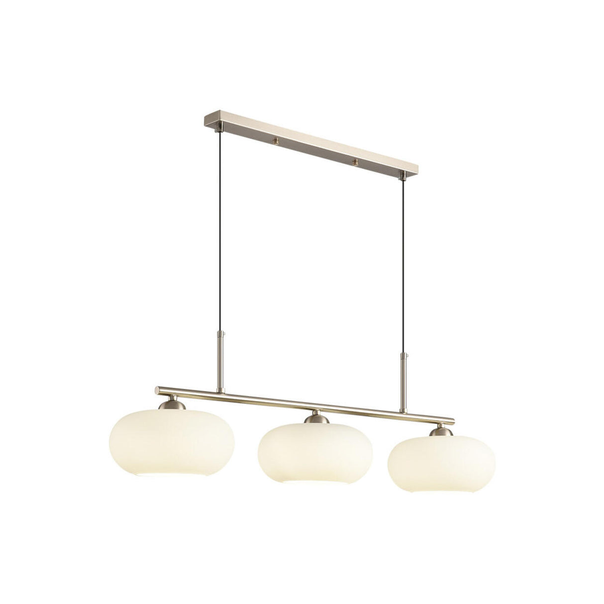 Modern 3-Light Adjustable Drum Island Pendant Light Image - 5