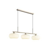 Modern 3-Light Adjustable Drum Island Pendant Light Image - 5