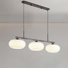 Modern 3-Light Adjustable Drum Island Pendant Light Image - 7