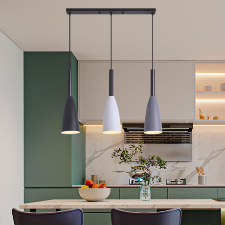 Modern 3-Light Cone Kitchen Island Pendant Lights Image - 1