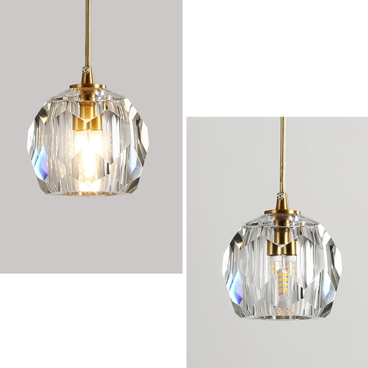 Modern 3-Light Crystal Globe Island Pendant Light Image - 10