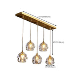 Modern 3-Light Crystal Globe Island Pendant Light Image - 14