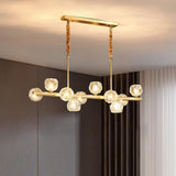 Modern 3-Light Crystal Globe Island Pendant Light Image - 4