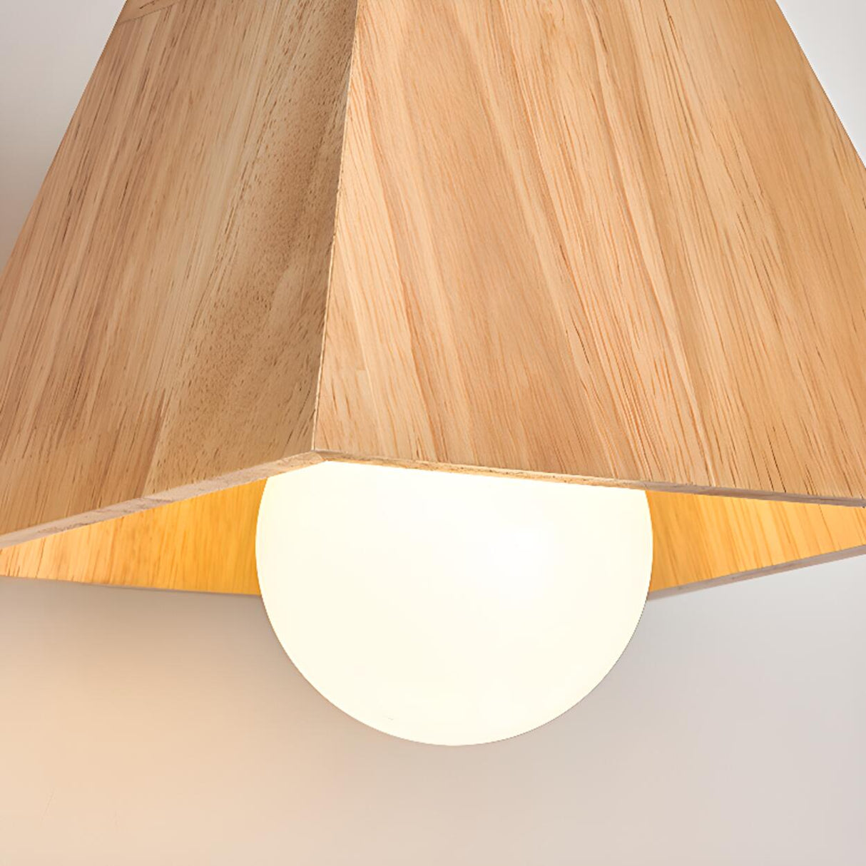 Modern 3-Light Geometric Wooden Island Pendant Lights Image - 9