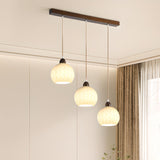 Modern 3-Light Glass Globe Island Pendant Lights Image - 4