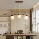 Modern 3-Light Globe Adjustable Island Hanging Light Image - 5