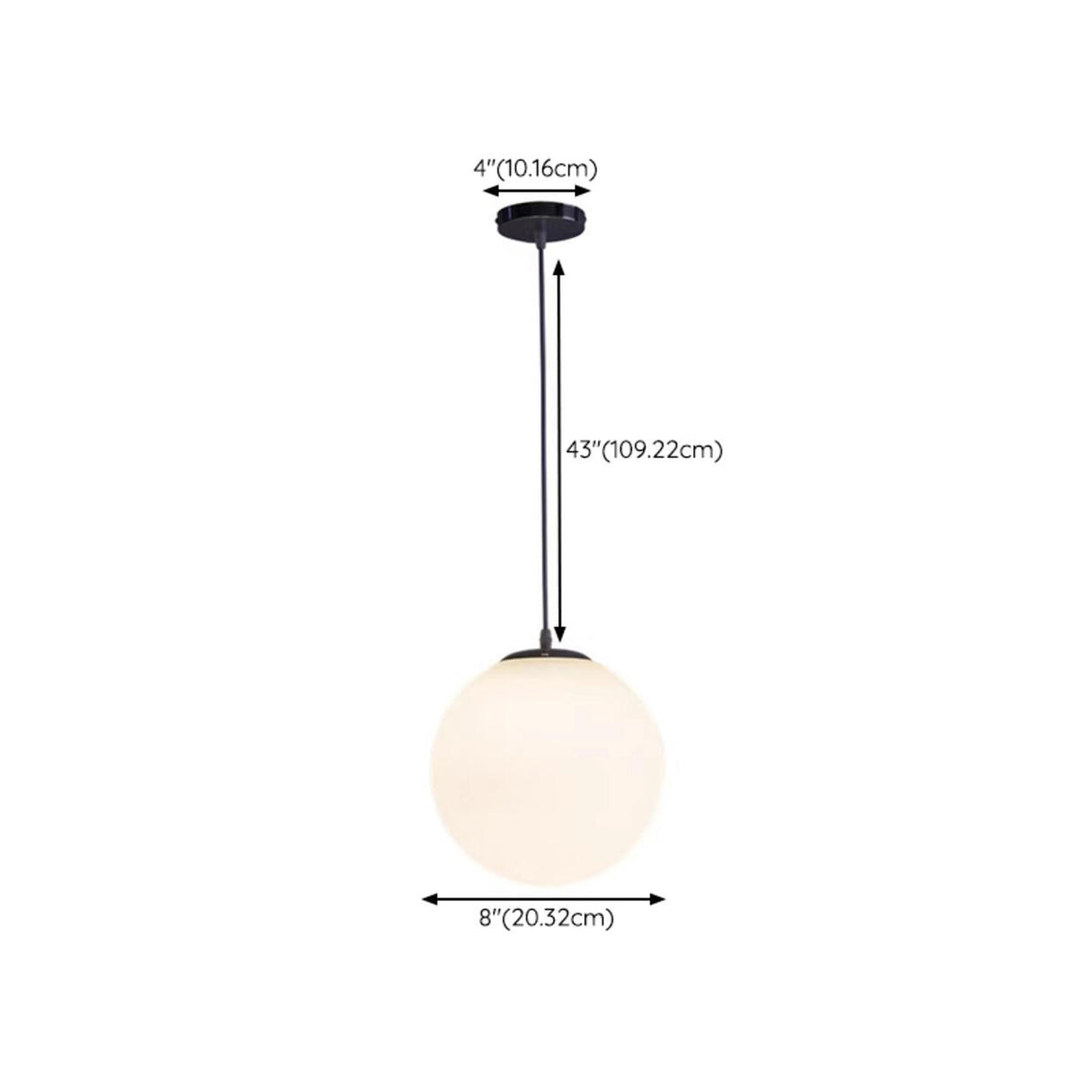 Modern 3 Light Globe White Glass Dining Room Pendant Light Image - 15