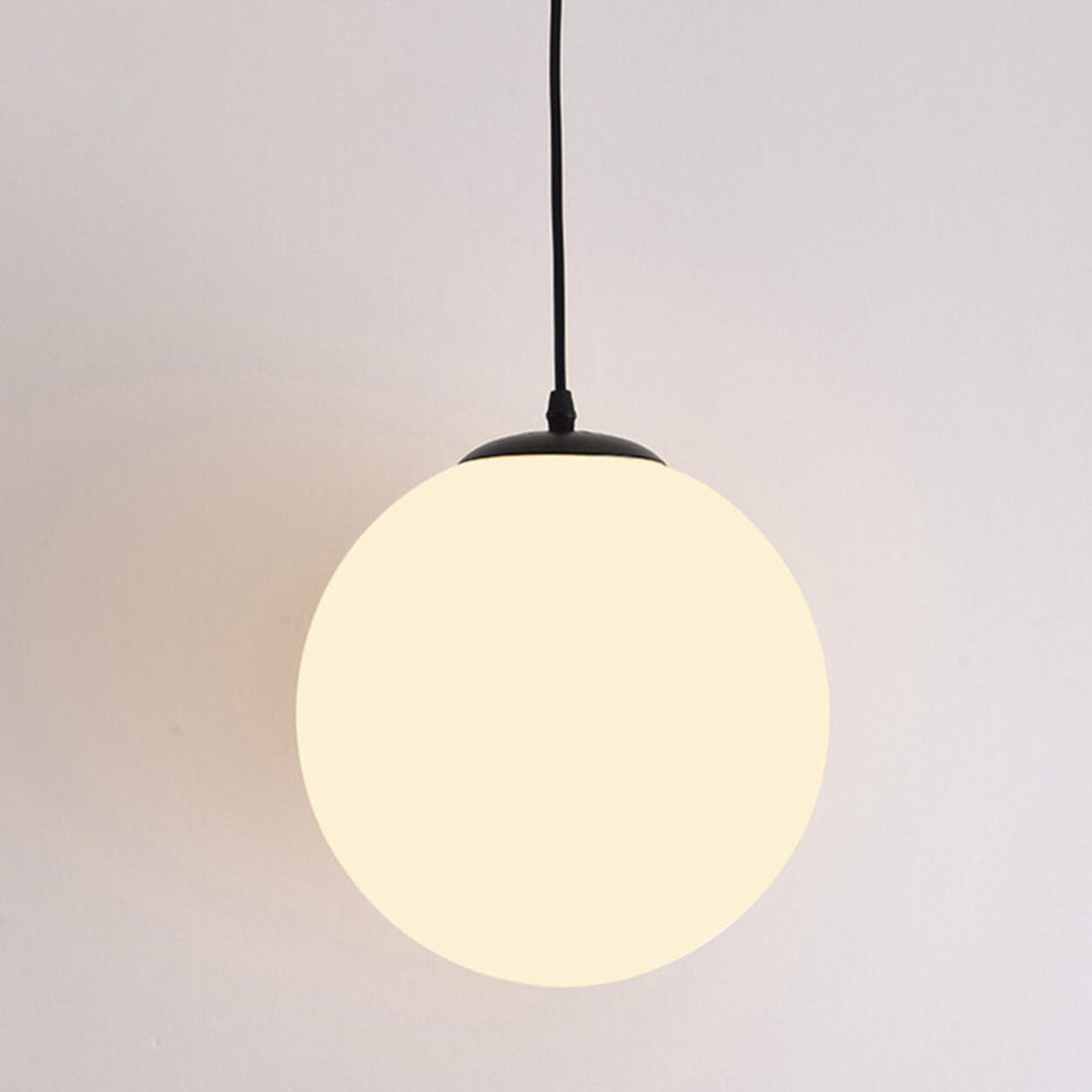 Modern 3 Light Globe White Glass Dining Room Pendant Light Image - 9