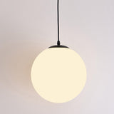 Modern 3 Light Globe White Glass Dining Room Pendant Light Image - 9