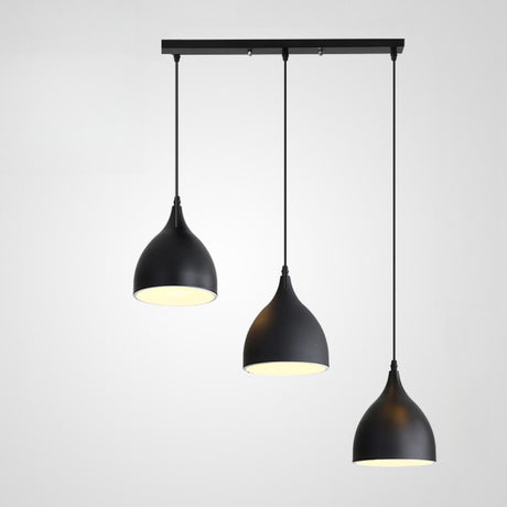 Modern 3-Light Sliver Geometric Island Pendant Light Image - 2