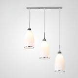 Modern 3-Light Sliver Geometric Island Pendant Light Image - 5